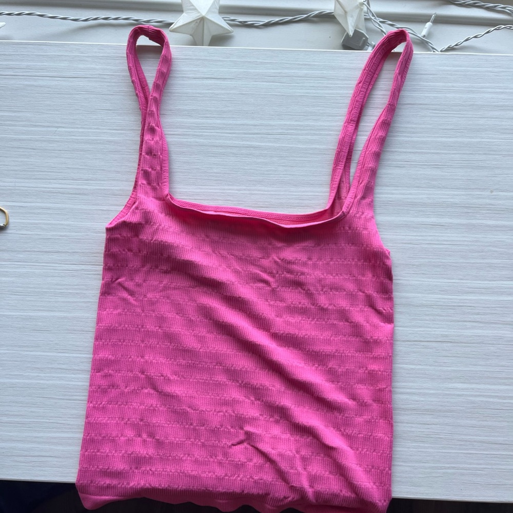 Free People Vibrant Pink Tank Top